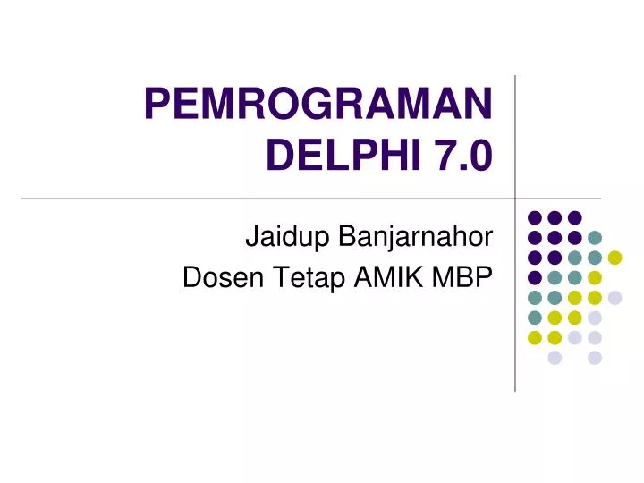 pemrograman delphi 7 0