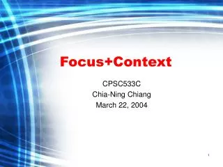 Focus+Context