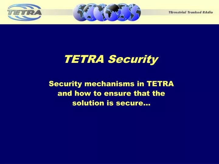 tetra security