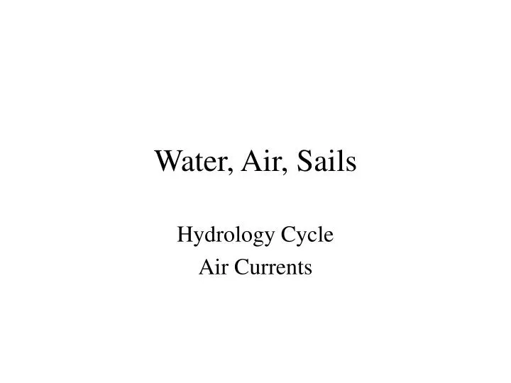 water air sails