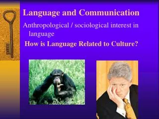 Language and Communication