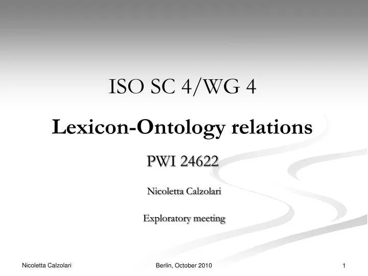 iso sc 4 wg 4 lexicon ontology relations pwi 24622