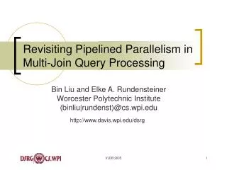 Revisiting Pipelined Parallelism in Multi-Join Query Processing