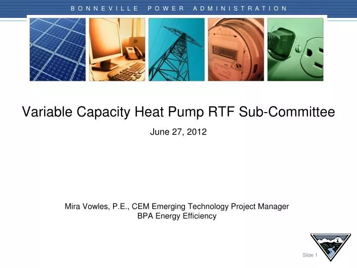 variable capacity heat pump rtf sub committee june 27 2012
