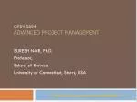 OPIM 5894 Advanced project management