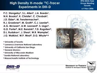 High Density H-mode 13 C-Tracer Experiments in DIII-D