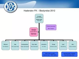 Haderslev FK – Bestyrelse 2012