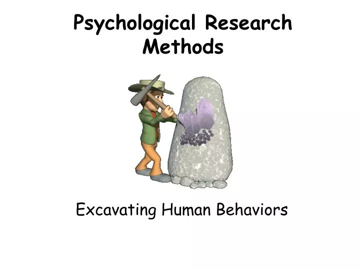 psychological research methods