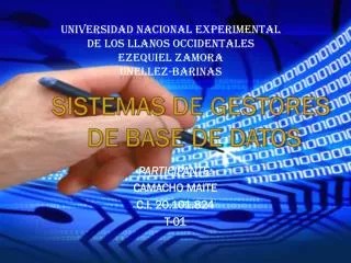 Universidad nacional experimental de los llanos occidentales Ezequiel Zamora unellez -barinas