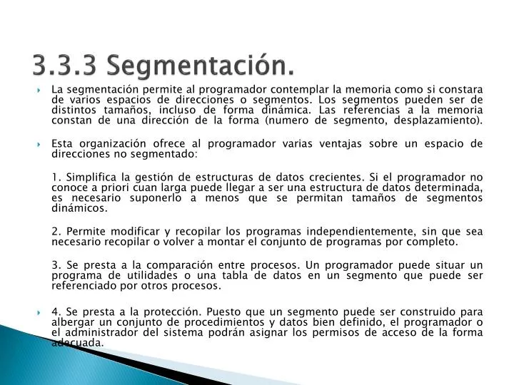 3 3 3 segmentaci n