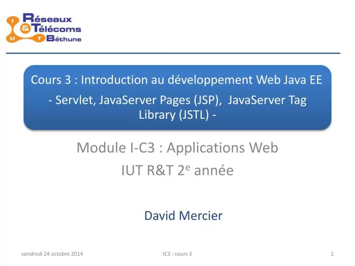 module i c3 applications web iut r t 2 e ann e