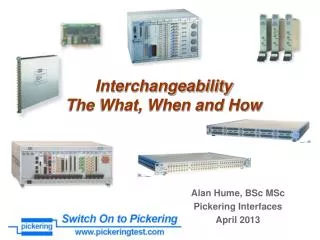 Interchangeability The What, When and How
