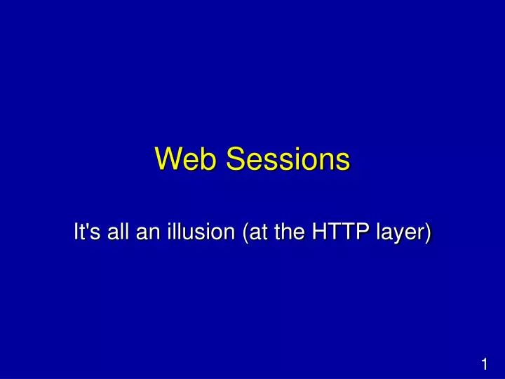 web sessions