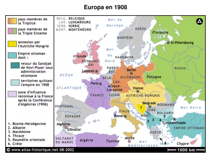 europa en 1908