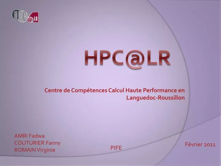 centre de comp tences calcul haute performance en languedoc roussillon