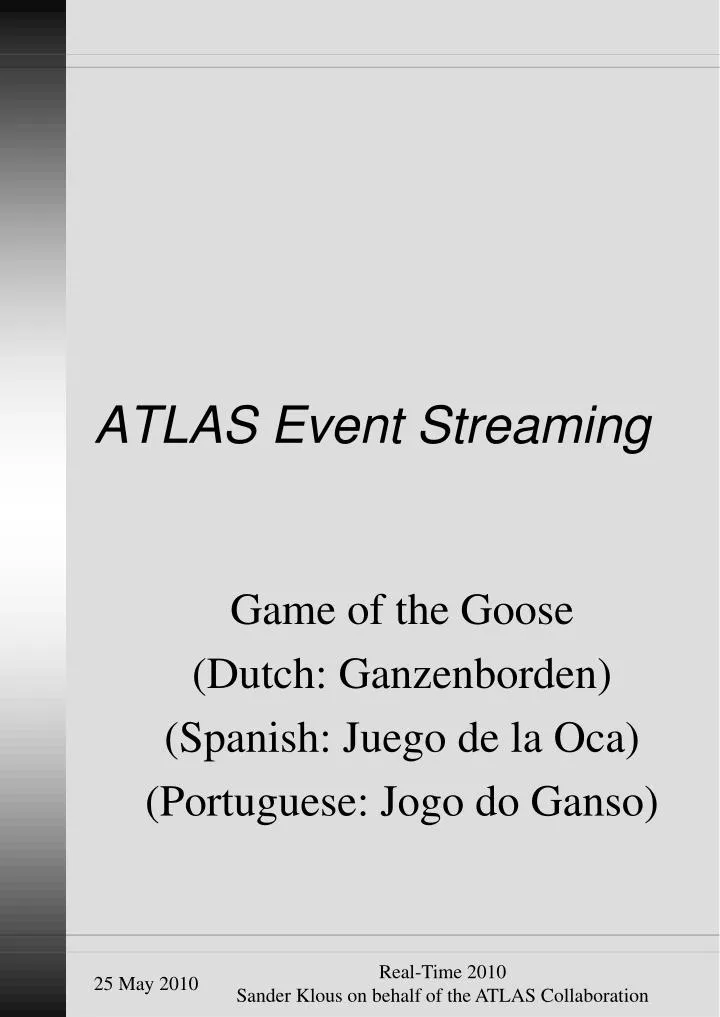 atlas event streaming
