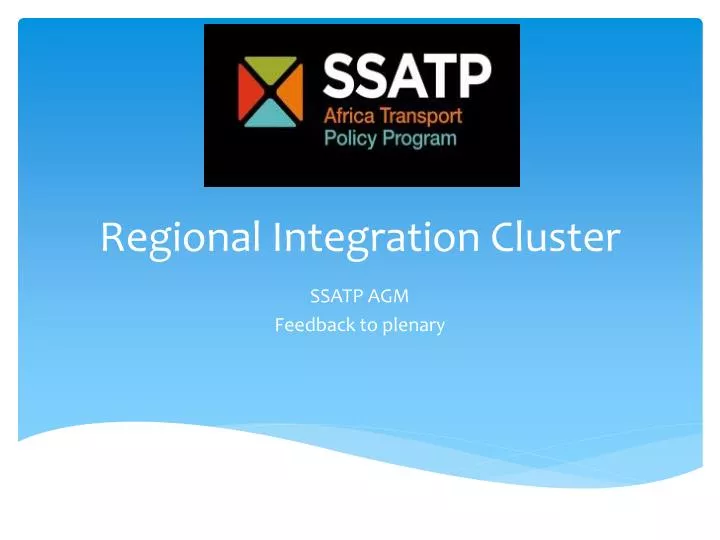 regional integration cluster