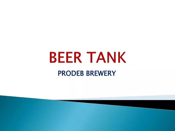 beer tank