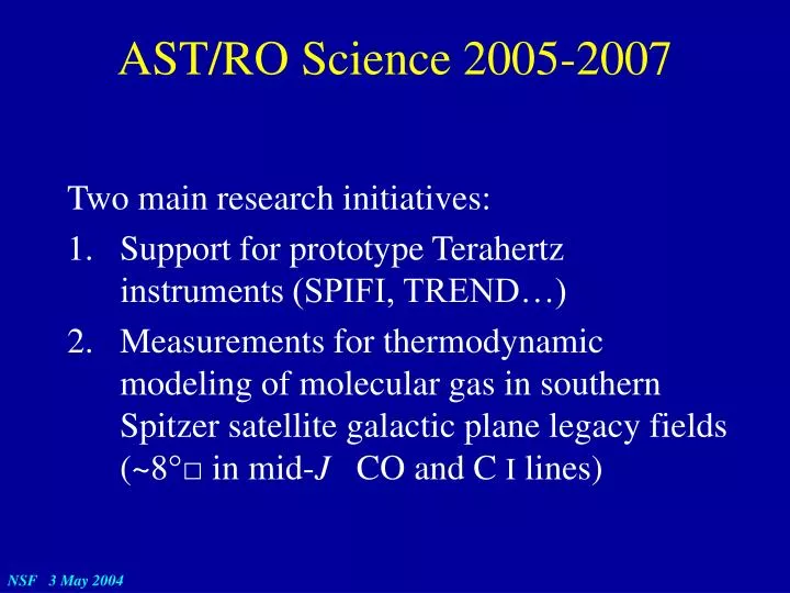 ast ro science 2005 2007