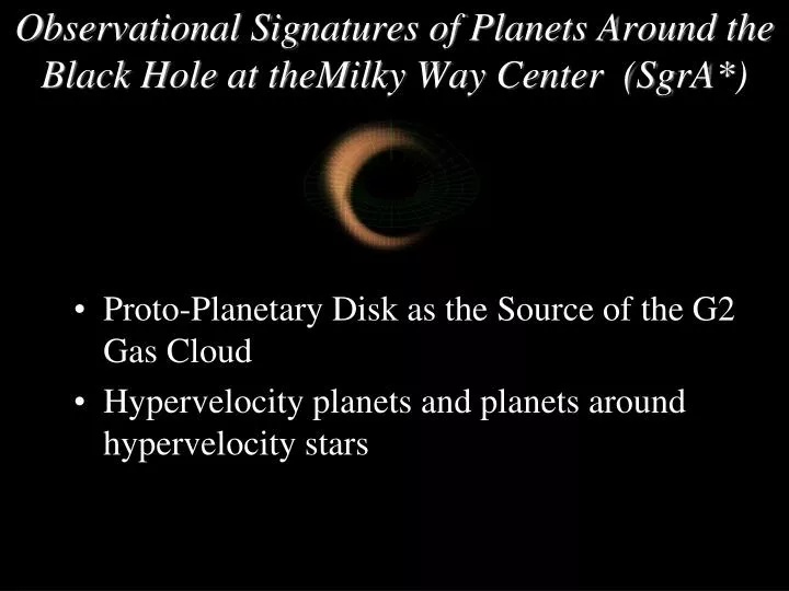 observational signatures of planets around the black hole at themilky way center sgra