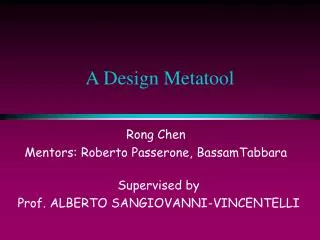 A Design Metatool