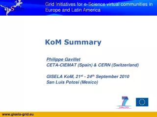 Philippe Gavillet CETA-CIEMAT (Spain) &amp; CERN (Switzerland)