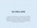 ISO 9001:2000 - slide 1