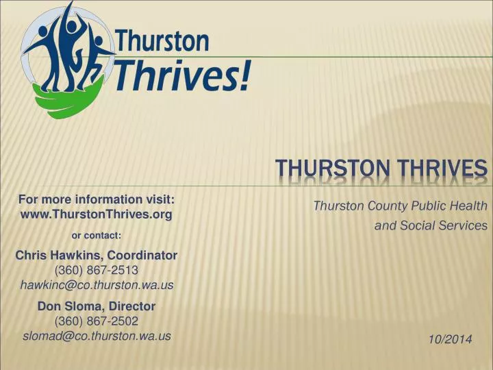 thurston thrives