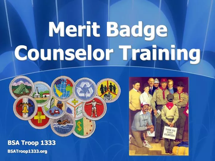 merit badge counselor training