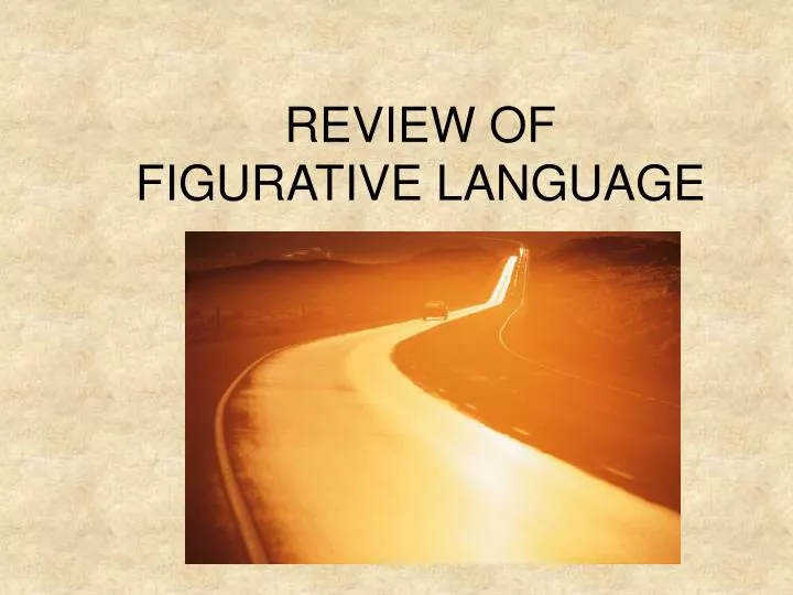review of figurative language