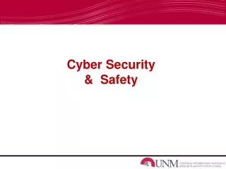Cyber Security &amp; Safety