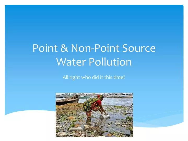 point non point source water pollution