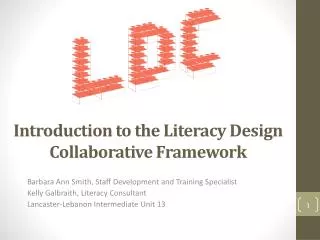 Introduction to the Literacy Design Collaborative Framework