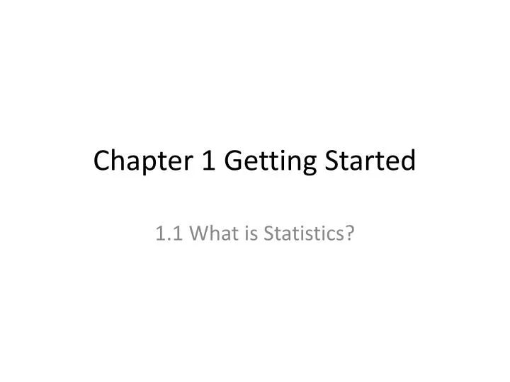 chapter 1 getting started