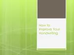 How To Improve Your Handwriting - slide 1