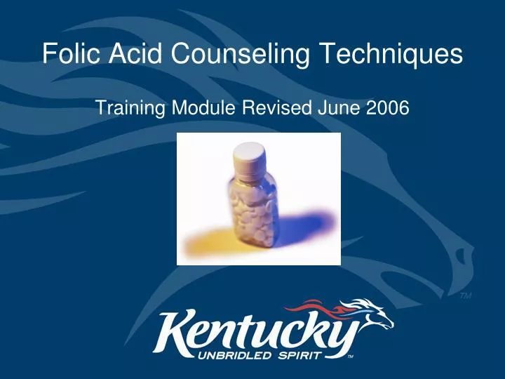 folic acid counseling techniques