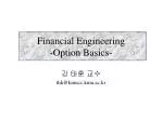 Financial Engineering -Option Basics- - slide 1