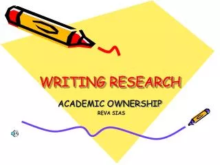 WRITING RESEARCH