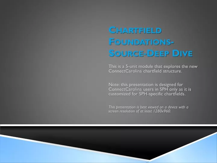 chartfield foundations source deep dive