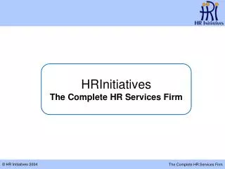 HRInitiatives The Complete HR Services Firm