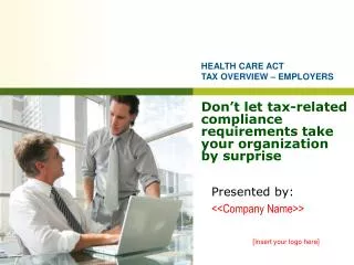 Don’t let tax-related compliance requirements take your organization by surprise