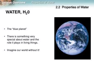 WATER, H 2 0