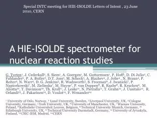 A HIE-ISOLDE spectrometer for nuclear reaction studies