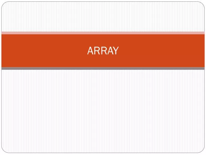 array