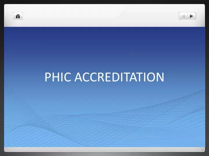 phic accreditation