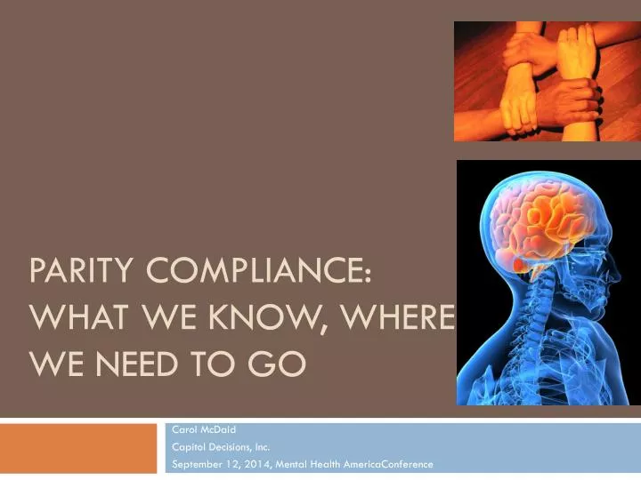 parity compliance what we know where we need to go