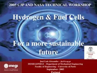 Hydrogen &amp; Fuel Cells For a more sustainable future