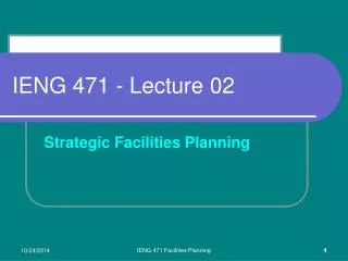 IENG 471 - Lecture 02
