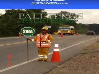 DISPOSITIVO MANUAL DE SEÑALIZACION (PALETAS)