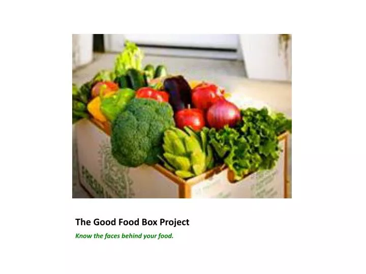 the good food box project